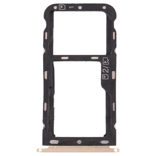 Plateau de carte SIM + plateau de carte Micro SD pour ZTE Blade V9 (or)