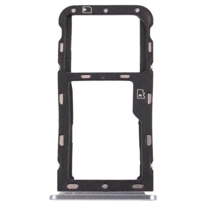 SIM Card Tray + Micro SD Card Tray for ZTE Blade V9 (Silver) - For ZTE by buy2fix | Online Shopping UK | buy2fix