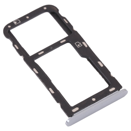 SIM Card Tray + Micro SD Card Tray for ZTE Blade V9 (Silver) - For ZTE by buy2fix | Online Shopping UK | buy2fix