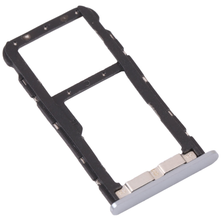 SIM Card Tray + Micro SD Card Tray for ZTE Blade V9 (Silver) - For ZTE by buy2fix | Online Shopping UK | buy2fix