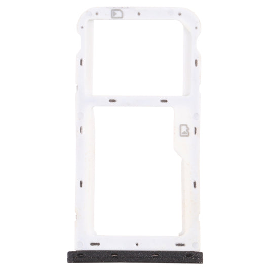 SIM Card Tray + SIM Card Tray / Micro SD Card Tray for ZTE Blade V9 Vita (Black) - For ZTE by buy2fix | Online Shopping UK | buy2fix