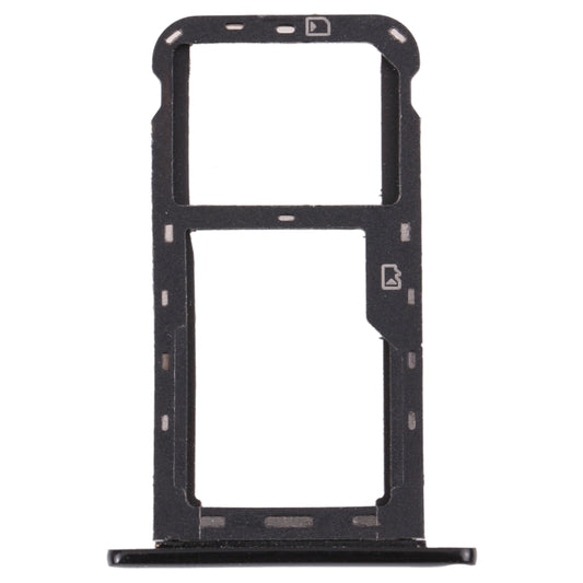 SIM Card Tray + Micro SD Card Tray for ZTE Blade A7 2019 (Black) - For ZTE by buy2fix | Online Shopping UK | buy2fix