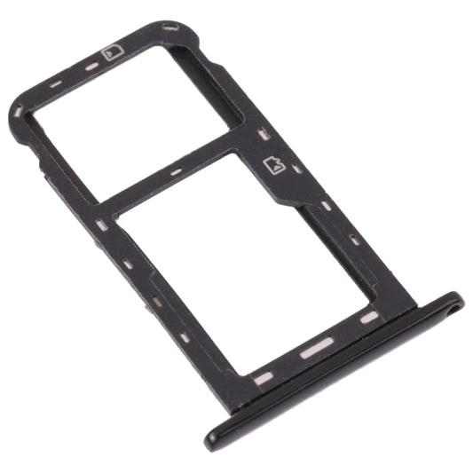 SIM Card Tray + Micro SD Card Tray for ZTE Blade A7 2019 (Black) - For ZTE by buy2fix | Online Shopping UK | buy2fix