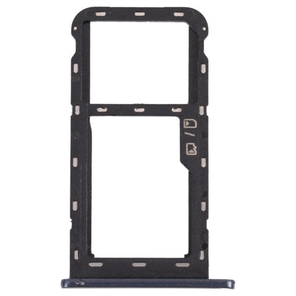 SIM Card Tray + Micro SD Card Tray for ZTE Blade A51 (Black) - For ZTE by buy2fix | Online Shopping UK | buy2fix