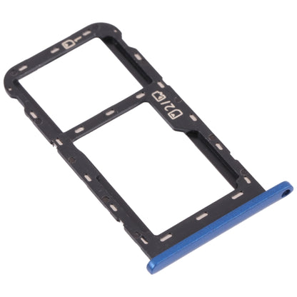 SIM Card Tray + Micro SD Card Tray for ZTE Blade A51 (Blue) - For ZTE by buy2fix | Online Shopping UK | buy2fix