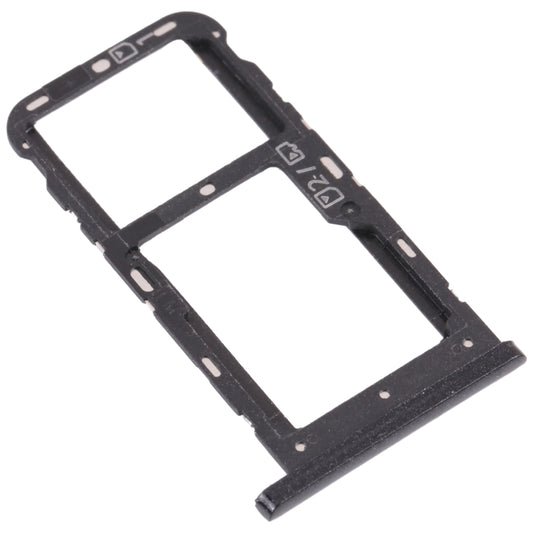 SIM Card Tray + SIM Card Tray / Micro SD Card Tray for ZTE Blade V10 Vita (Black) - For ZTE by buy2fix | Online Shopping UK | buy2fix