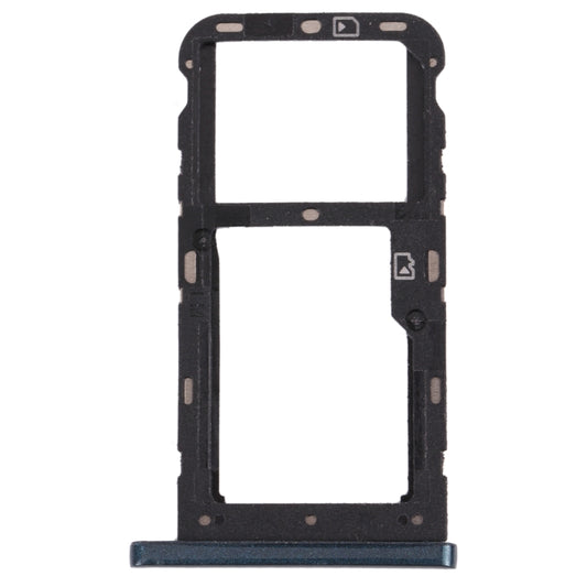 SIM Card Tray + SIM Card Tray / Micro SD Card Tray for ZTE Blade V10 Vita (Dark Green) - For ZTE by buy2fix | Online Shopping UK | buy2fix