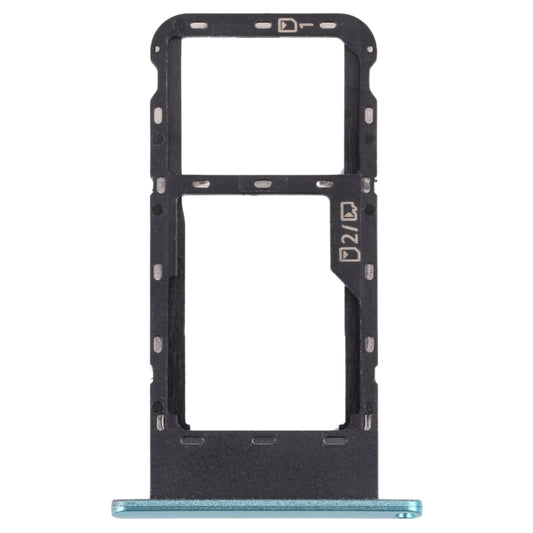 SIM Card Tray + Micro SD Card Tray for ZTE Blade V2020 Smart (Frosted green) - For ZTE by buy2fix | Online Shopping UK | buy2fix
