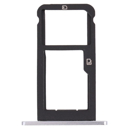 SIM Card Tray + Micro SD Card Tray for ZTE Blade Z Max Z982 (Silver) - For ZTE by buy2fix | Online Shopping UK | buy2fix