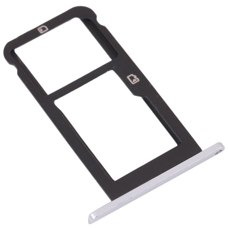 SIM Card Tray + Micro SD Card Tray for ZTE Blade Z Max Z982 (Silver) - For ZTE by buy2fix | Online Shopping UK | buy2fix