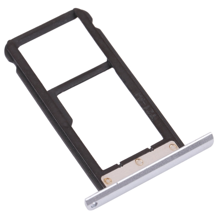 SIM Card Tray + Micro SD Card Tray for ZTE Blade Z Max Z982 (Silver) - For ZTE by buy2fix | Online Shopping UK | buy2fix