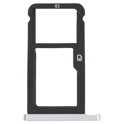 SIM Card Tray + Micro SD Card Tray for ZTE Blade Zmax Pro / Z981 (Silver) - For ZTE by buy2fix | Online Shopping UK | buy2fix