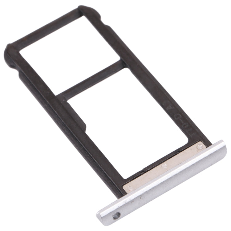 SIM Card Tray + Micro SD Card Tray for ZTE Blade Zmax Pro / Z981 (Silver) - For ZTE by buy2fix | Online Shopping UK | buy2fix