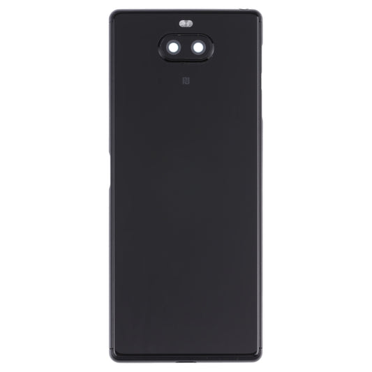 For Sony Xperia 8 Battery Back Cover with Middle Frame & Camera Lens Cover(Black) - Back Cover by buy2fix | Online Shopping UK | buy2fix