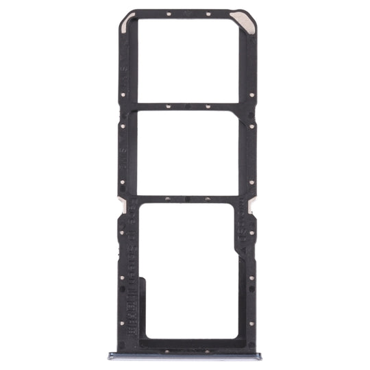For OPPO A74 5G CPH2197 CPH2263  SIM Card Tray + SIM Card Tray + Micro SD Card Tray (Silver)