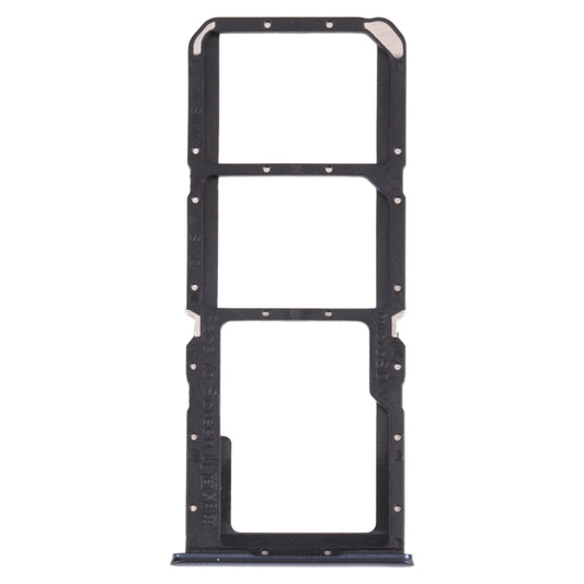 For OPPO A74 4G / F19 / F19s CPH2219  SIM Card Tray + SIM Card Tray + Micro SD Card Tray(Black) - Card Tray by buy2fix | Online Shopping UK | buy2fix