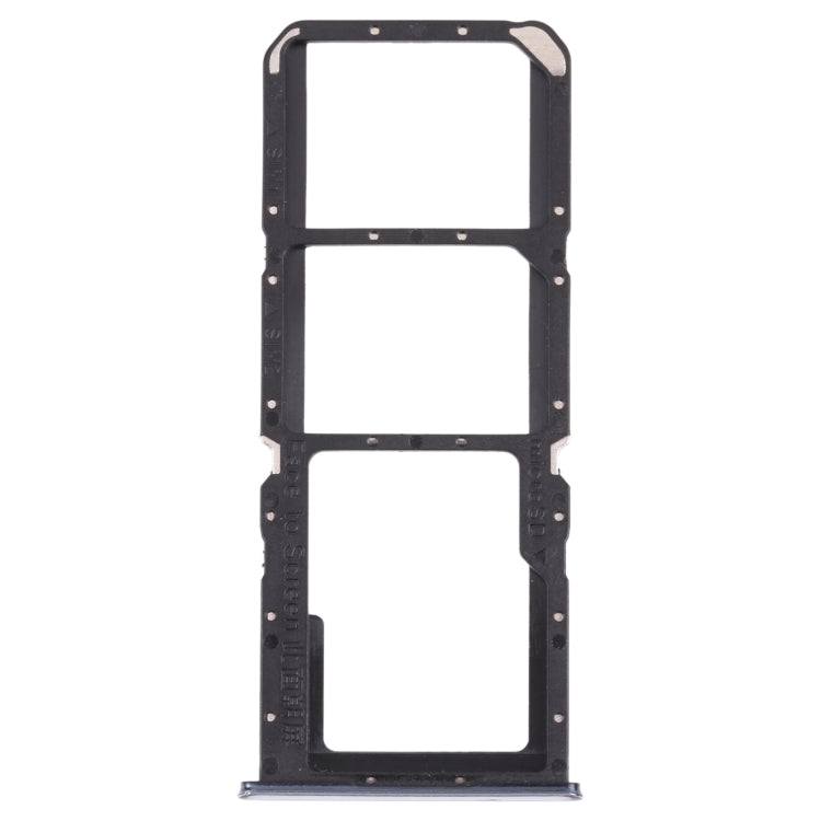 For OPPO A74 4G / F19 / F19s CPH2219  SIM Card Tray + SIM Card Tray + Micro SD Card Tray(Silver) - Card Tray by buy2fix | Online Shopping UK | buy2fix