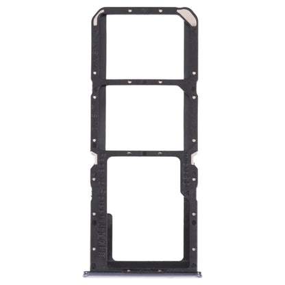 For OPPO A74 4G / F19 / F19s CPH2219  SIM Card Tray + SIM Card Tray + Micro SD Card Tray(Silver) - Card Tray by buy2fix | Online Shopping UK | buy2fix