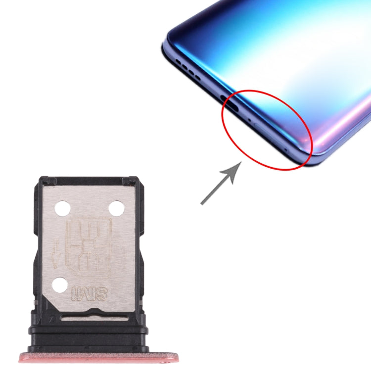 For OPPO Realme X7 RMX2176  SIM Card Tray + SIM Card Tray (Gold) - Card Tray by buy2fix | Online Shopping UK | buy2fix