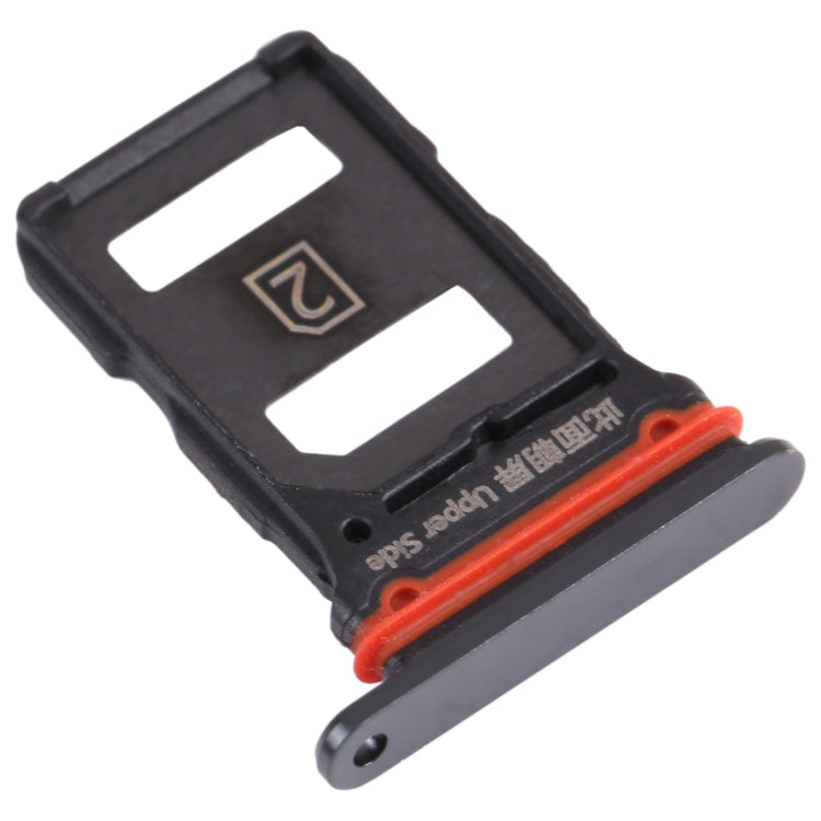 For vivo iQOO 3 5G SIM Card Tray + SIM Card Tray (Black) - Card Tray by buy2fix | Online Shopping UK | buy2fix