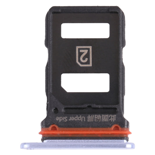For vivo iQOO 3 5G SIM Card Tray + SIM Card Tray (Silver) - Card Tray by buy2fix | Online Shopping UK | buy2fix