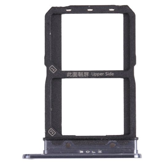 For vivo iQOO 5 5G SIM Card Tray + SIM Card Tray (Black) - Card Tray by buy2fix | Online Shopping UK | buy2fix