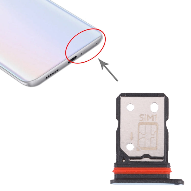 For vivo iQOO Z5 SIM Card Tray + SIM Card Tray (Green) - Card Tray by buy2fix | Online Shopping UK | buy2fix