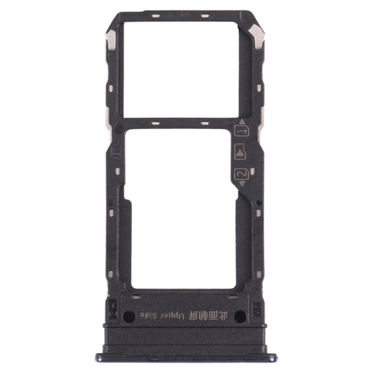 SIM-Kartenfach + SIM-Kartenfach / Micro-SD-Kartenfach für vivo Y76s V2156A (Schwarz)