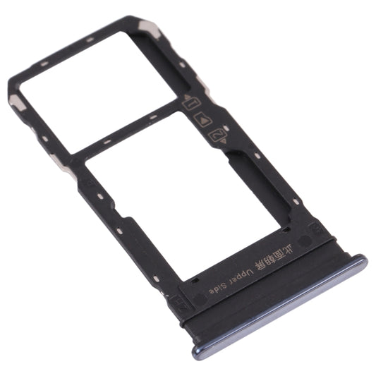 For vivo Y76s V2156A SIM Card Tray + SIM Card Tray / Micro SD Card Tray (Black) - Card Tray by buy2fix | Online Shopping UK | buy2fix