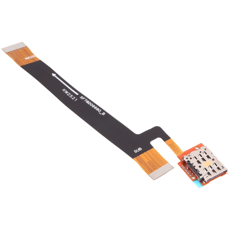 SIM Card Holder Socket with Flex Cable for Motorola Edge - Flex Cable by buy2fix | Online Shopping UK | buy2fix