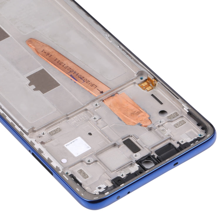 Original Middle Frame Bezel Plate for Xiaomi Poco X3 Pro (Blue) - Frame Bezel Plate by buy2fix | Online Shopping UK | buy2fix