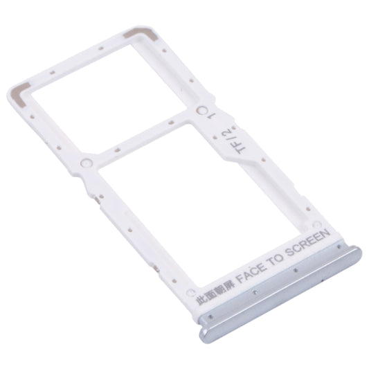 SIM Card Tray + SIM Card Tray / Micro SD Card Tray for Xiaomi Redmi Note 11 (China) 21091116AC / Redmi Note 11T 5G / Poco M4 Pro 5G 21091116AG, MZB0BGVIN(Silver) - Card Tray by buy2fix | Online Shopping UK | buy2fix