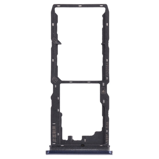 SIM-Kartenfach + SIM-Kartenfach + Micro-SD-Kartenfach für vivo Y20G / Y20s (G) (Schwarz)