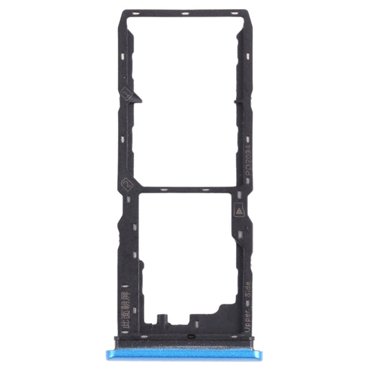 For vivo Y20G / Y20s (G) SIM Card Tray + SIM Card Tray + Micro SD Card Tray (Blue) - Card Tray by buy2fix | Online Shopping UK | buy2fix