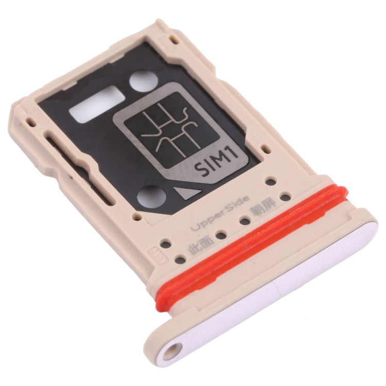 For vivo V21 / V21 5G V2066 V2108 V2050 SIM Card Tray + SIM Card Tray / Micro SD Card Tray (Gold) - Card Tray by buy2fix | Online Shopping UK | buy2fix