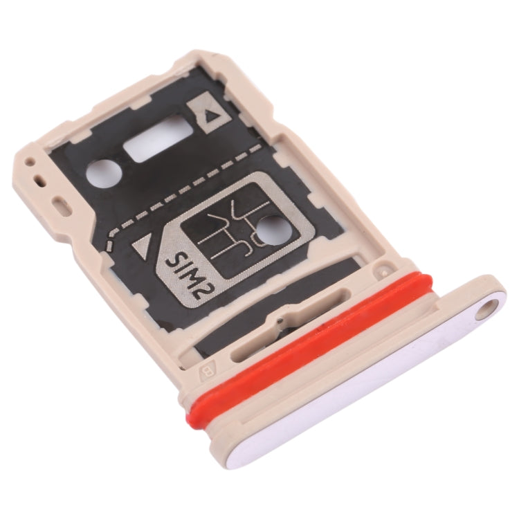 For vivo V21 / V21 5G V2066 V2108 V2050 SIM Card Tray + SIM Card Tray / Micro SD Card Tray (Gold) - Card Tray by buy2fix | Online Shopping UK | buy2fix