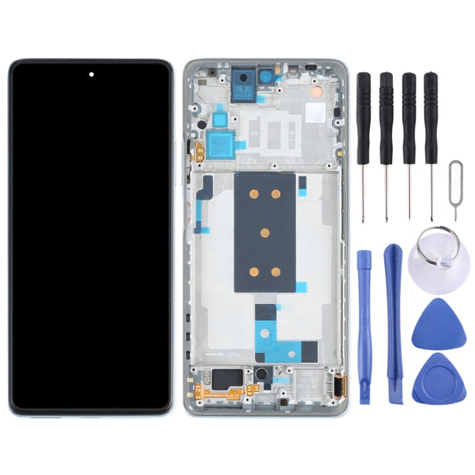 Original OLED LCD Screen for Xiaomi Mi 11T / 11T Pro Digitizer Full Assembly with Frame(Silver) - LCD Screen by buy2fix | Online Shopping UK | buy2fix