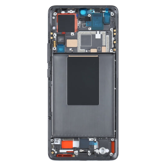 Original Front Housing LCD Frame Bezel Plate for Xiaomi 12 Pro / 12 Dimensity / 12S Pro(Black) - Frame Bezel Plate by buy2fix | Online Shopping UK | buy2fix