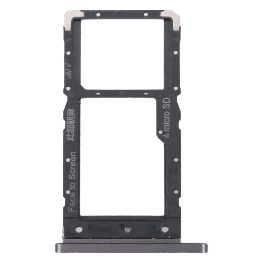 For Lenovo Tab M10 Plus TB-X606F TB-X606X SIM Card Tray + Micro SD Card Tray (Black)
