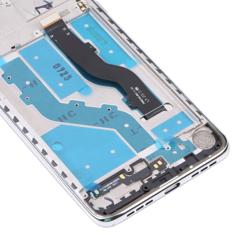 TFT LCD Screen for TCL 10L / 10 Lite T770H Digitizer Full Assembly with Frame (Silver) by buy2fix