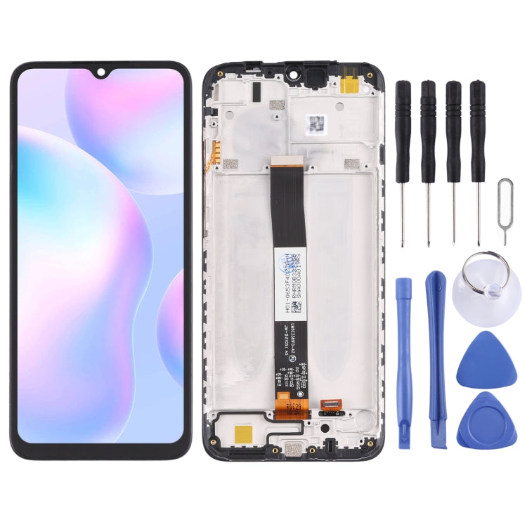 Original LCD Screen and Digitizer Full Assembly with Frame for Xiaomi Redmi 9A / Redmi 9C / Redmi 9C NFC / Redmi 9AT / Redmi 9i / Redmi 9 Activ / Poco C31 / Redmi 10A(Black) - LCD Screen by buy2fix | Online Shopping UK | buy2fix