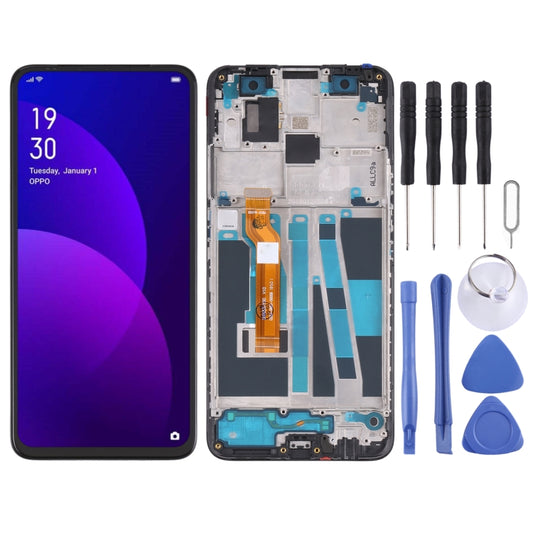 LCD Screen and Digitizer Full Assembly with Frame for OPPO F11 Pro CPH1959 CPH2209 CPH1989(Black) - LCD Screen by buy2fix | Online Shopping UK | buy2fix