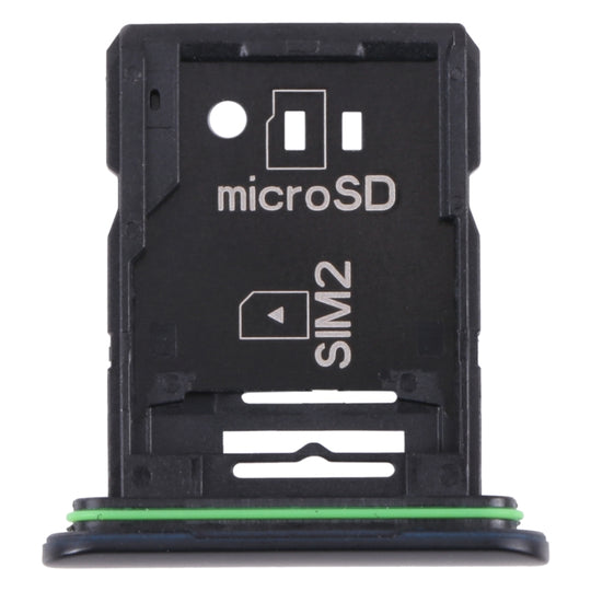 Original SIM Kartenfach + SIM Kartenfach / Micro SD Kartenfach für Sony Xperia 10 III (Schwarz)