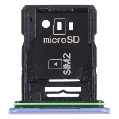 Original SIM Card Tray + SIM Card Tray / Micro SD Card Tray for Sony Xperia 10 III(Blue) - Card Tray by buy2fix | Online Shopping UK | buy2fix