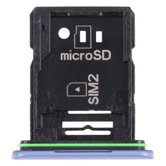 Original SIM Card Tray + SIM Card Tray / Micro SD Card Tray for Sony Xperia 10 III(Blue) - Card Tray by buy2fix | Online Shopping UK | buy2fix