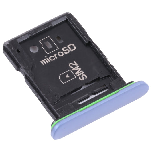 Original SIM Card Tray + SIM Card Tray / Micro SD Card Tray for Sony Xperia 10 III(Blue) - Card Tray by buy2fix | Online Shopping UK | buy2fix