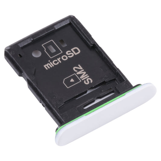 Original SIM Card Tray + SIM Card Tray / Micro SD Card Tray for Sony Xperia 10 III(White) - Card Tray by buy2fix | Online Shopping UK | buy2fix