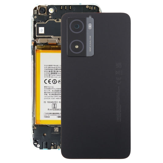 For OPPO A77s Original Battery Back Cover with Camera Lens Cover(Black) - Back Cover by buy2fix | Online Shopping UK | buy2fix