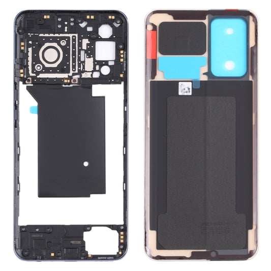 For OPPO Realme GT RMX2202 Middle Frame Bezel Plate + Battery Back Cover (Yellow) - Frame Bezel Plate by buy2fix | Online Shopping UK | buy2fix