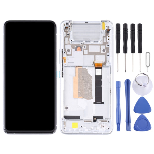 Original LCD Screen for Asus Zenfone 8 Flip ZS672KS Digitizer Full Assembly with Frame（Silver) - LCD Screen by buy2fix | Online Shopping UK | buy2fix